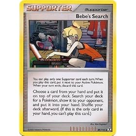 Pokemon Platinum Rising Rivals Single Card Bebe's Search #89 Uncommon