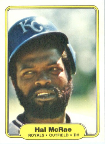 1982 Fleer # 416 Hal McRae Kansas City Royals Baseball Card