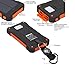 Solar Charger,SOMAN® Portable Solar Panel Charger 10000mAh Solar Banks Power Dual Solar Charger USB Port Solar Cell Phone Charger Rain-Resistant Dust-Proof and Shockproof (orange)