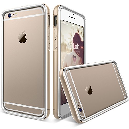 iPhone 6S Case, Verus [Iron Bumper][Champagne Gold/White] - [Aluminum Metal Frame][Slim Fit] For Apple iPhone 6 6S 4.7