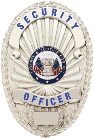 Security Officer Silver Shield Badge