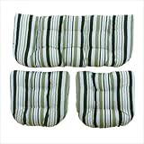IMAGE OF Outdoor Patio Settee Cushions Set Fabric: Monserat Sangria