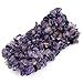 JOVIVI® Set of 3 Multi Strands Amethyst Crystal Quartz Gemstone Chips Chunky Stretch Bracelet