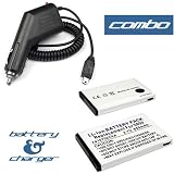 2 Pieces Value Combo Of Audiovox SMT-5600, HTC CINGULAR 2125, HTC T-MOBILE SDA Standard Battery + Vehicle Power Charger with IC Chip