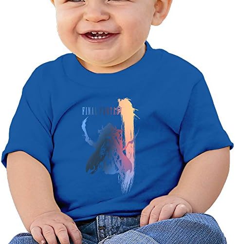FFuture Little Boys/Girls Unisex Final Fantasy Infant T Shirt (6-24 Months) RoyalBlue