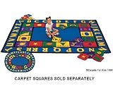 Bilingual Paint By Numero Carpet Oval 6'9 x 9'5