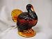 Turkey Covered Jam Jar - Amberina GLASS THANKSGIVING Image