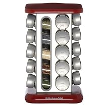 KitchenAid 20-Jar Spice Rack, Red