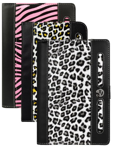 VanGoddy Dauphine Portfolio Cover Organizer Carrying Case Genuine PU Leather for Amazon Kindle Fire Tablet 7