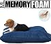 Long Lasting Medium HEAVY DUTY Denim Memory foam pet dog bed pillow with 2 layer of covers