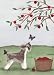 Schnauzer takes time to stop and sniff the apples / Lynch folk art print