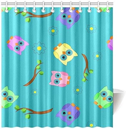 Friend Boat Window Curtain Fashion Custom Cute Owls with -- Personalized ADEDIY Home Top Thermal Insulated Reflect Sunlights 1 Panel 52"x63"