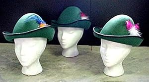 Alpine Hats Black Trim Full Head Size Assorted Colored Fluffy Feathers for Women Lot of 12