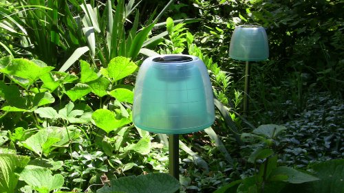LED Designer Solarlampe “QUALLE” Solarleuchte, Gartenlampe