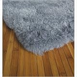 Kiwami Grey Shag Rug Size: 6'3'' x 9'7''