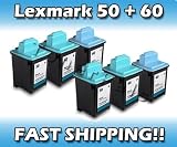 TonerPals Remanufactured Ink Cartridge for Lexmark 50 And Lexmark 60 (4 Black 2Color)