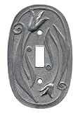 Tulip Single Pewter Ox Switchplate