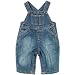 denim overalls(auth wash 0-3mos)