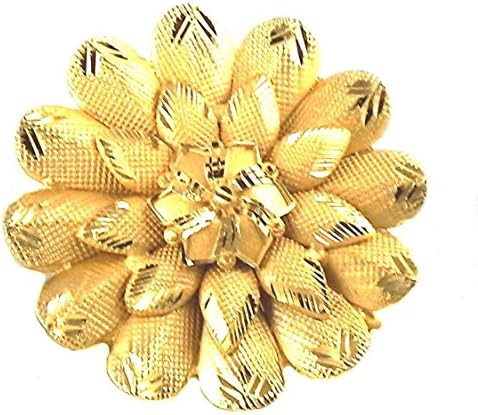 Hair Knot Juda Clip Indian Fashion Jewelry Flower Design Hair Jewelry Gold Plated