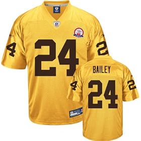 Champ Bailey Jersey: Reebok Gold AFL 50th Anniversary Replica #24 Denver Broncos Jersey