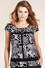 Per Una Abstract Print Sequin Blouse
