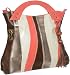 Pink & Brown Melie Bianco Striped ''Chef Clutch''