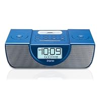 iHome iP42 Dual Alarm Clock Radio for iPod and iPhone (Blue)