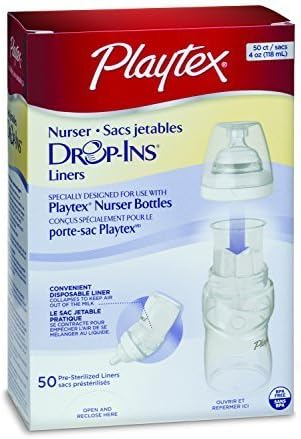 Playtex Nurser System Drop Ins Disposable Bottle Liners - 4 oz, 50 Ea by PLAYTEX FAMILY PRODUCTS
