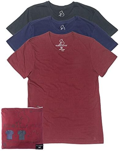 KUWALLA TEE - Crew Neck - 3 Pack T Shirts - Small, Shades of Autumn
