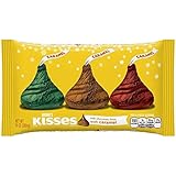 Kisses Holiday Milk Chocolate Filled with Caramel, 10-Ounce Bags (Pack of 4)