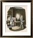 Scrooge Receives a Visit from the Ghost of Jacob Marley His Former Business Partner Collections Framed Art Poster Print by John Leech, 25x29