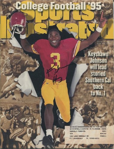 Keyshawn Johnson Autographed/Signed Sports Illustrated Magazine