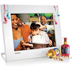 Philips SPF2047 Digitaler Bilderrahmen (17,8 cm (7 Zoll) Display, 4:3, 512 MB interner Speicher, zwei Multislot-Cardreader CF/SD/MMC/xD/MS) wei�?
