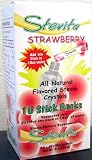 Stevita - Singles Strawberry Flavored Stevia Stick Packs 10 Sticks Stevita