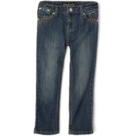 Baby Phat Girls 2-6x Denim Pant With Embroidery