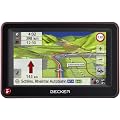 Becker Active 43 Talk inkl. TMC (10,9 cm Display, Kartenmaterial Europa 43, 3D Ansicht, Bluetooth, Becker OneShot Sprachsteuerung, Becker EasyClick Aktivhalter) schwarz/rot