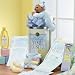 Cherished Memories Baby Time Capsule, Teddy Bear & Baby Bath Gift Basket - Baby Boy Blue