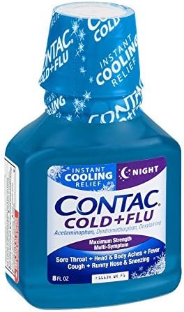 Contac Cold and Flu Night Time Liquid by Contac