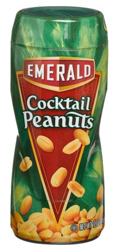 Emerald Cocktail Peanuts, 12-Ounce Canisters (Pack of 12) by Cocktail Peanuts