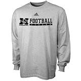 adidas Missouri Tigers Ash Practicewear Football Long Sleeve T-shirt
