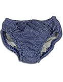 My Pool Pal - Infant And Toddler Boys Denim Reusable Swim Diaper, Navy Blue (Size 2T)