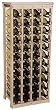 Wooden Wine Rack-Holds 44 Bottles-Unfinished Pine (Unfinished Pine) (40.5"h x 17"w x 10.5"d)