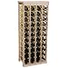 Wooden Wine Rack-Holds 44 Bottles-Unfinished Pine (Unfinished Pine) (40.5"h x 17"w x 10.5"d)