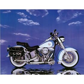 Harley Davidson Heritage Classic Motorcycle Poster 16x20
