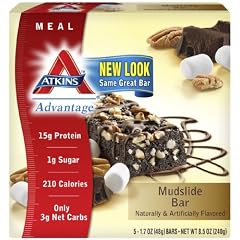 Atkins Advantage Mudslide Bar - 5 Schokoriegel mit Marshmallow 240g