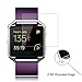 Fitbit Blaze Screen Protector [Full coverage], DEGBIT® [3-Pack] Fitbit Blaze Tempered Glass Screen Protector [0.26mm 2.5D, 9H Hardness] Ultra Clear /Anti-Scratch/Bubble-Free Shield-Lifetime Warranty