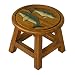 Handmade Dolphin Design Stool