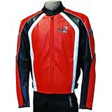 Motorcycle Synthetic Leather ZS2 Arrow Racing Jacket Red
