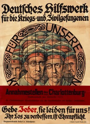 German First World War poster - Art Print - Medium - 28x35cm