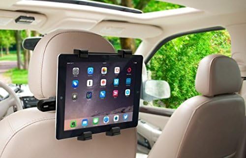 360° Degree Adjustable Rotating Headrest Car Seat Mount Holder For iPad, Samsung Galaxy,Motorola Xoom, And all Tablets Up To -10.1" (Backseat/Holder)